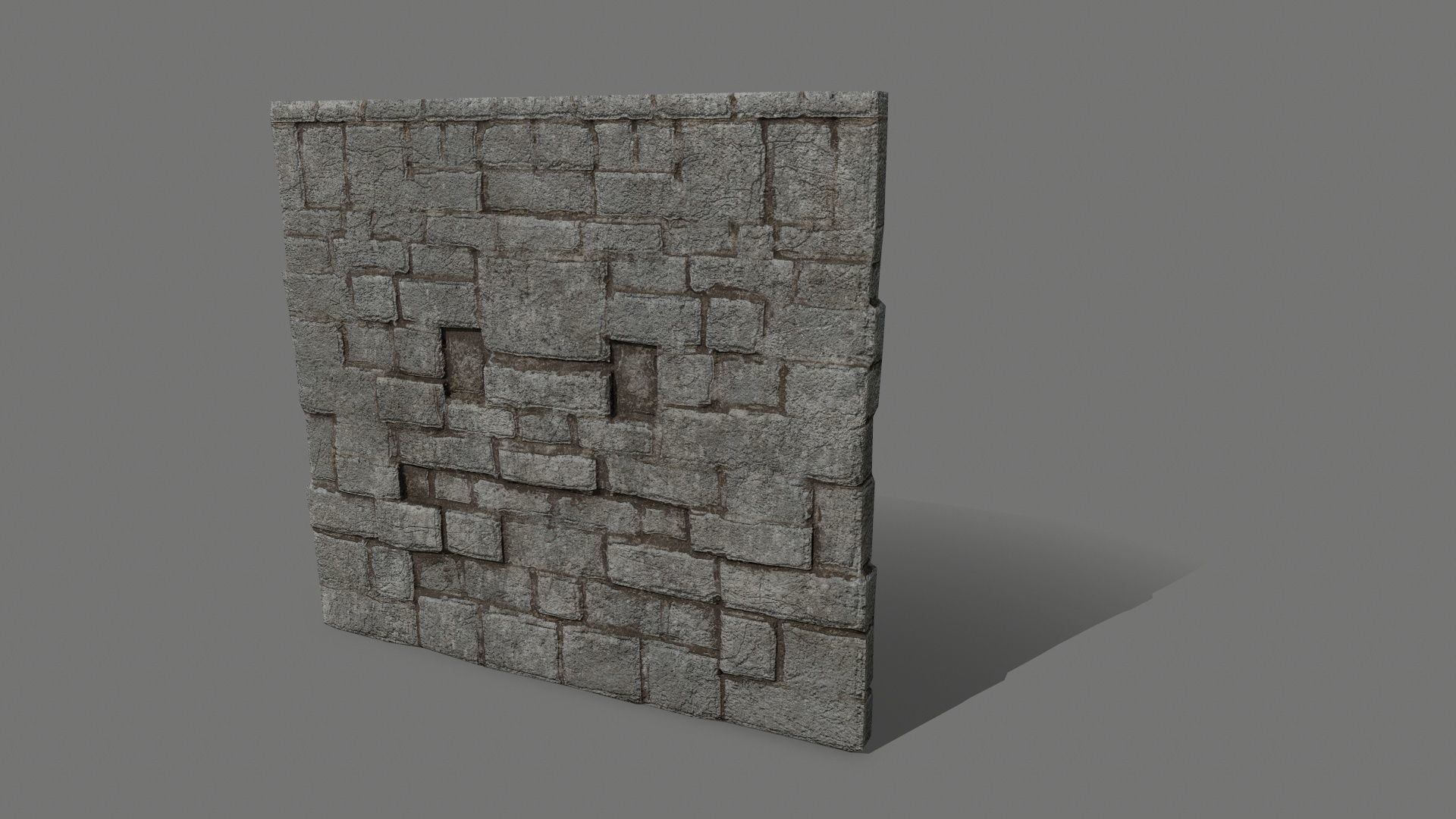 old ruin set Low-poly 3D model_29