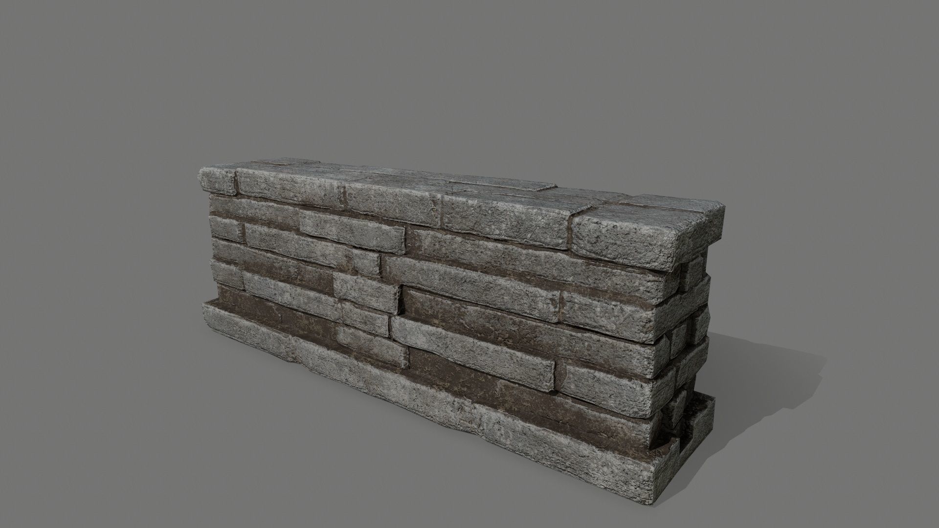 old ruin set Low-poly 3D model_32