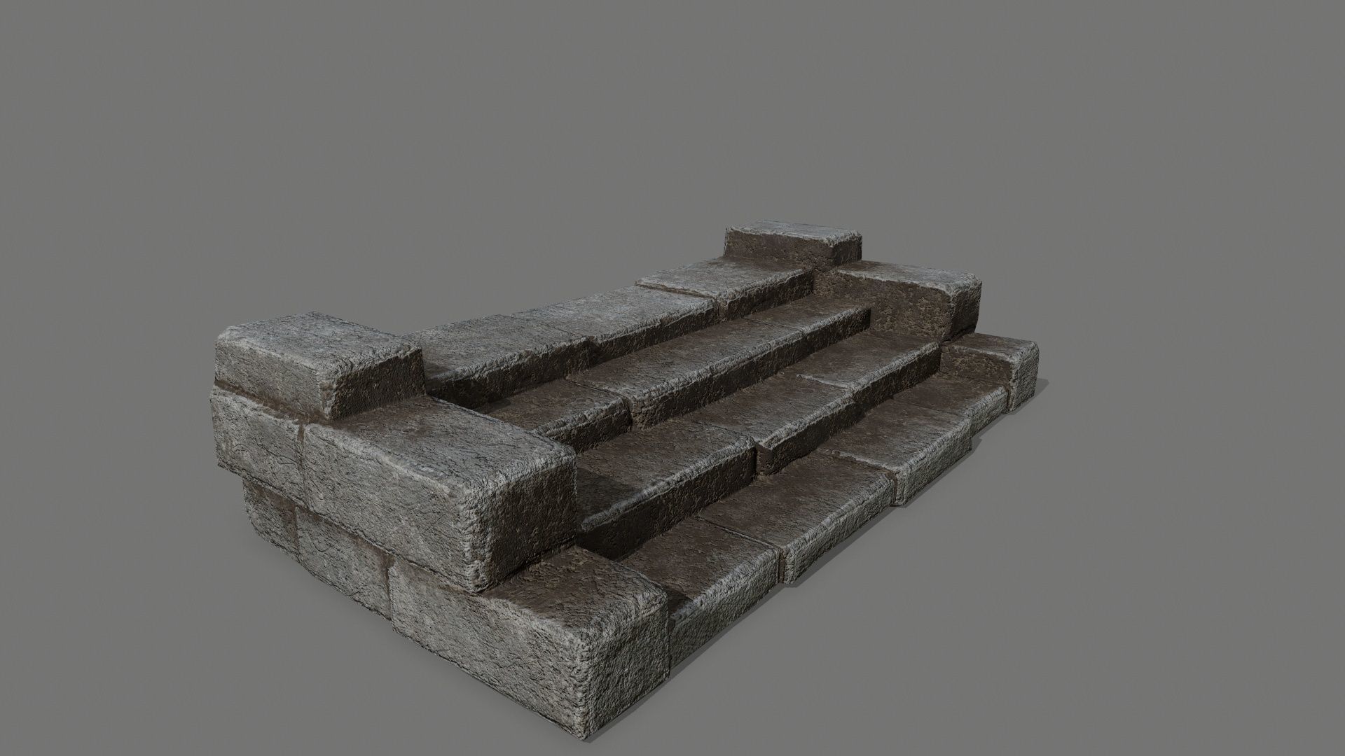 old ruin set Low-poly 3D model_21