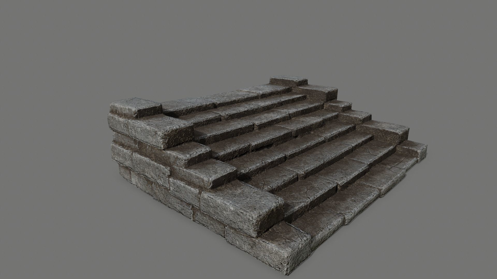 old ruin set Low-poly 3D model_20