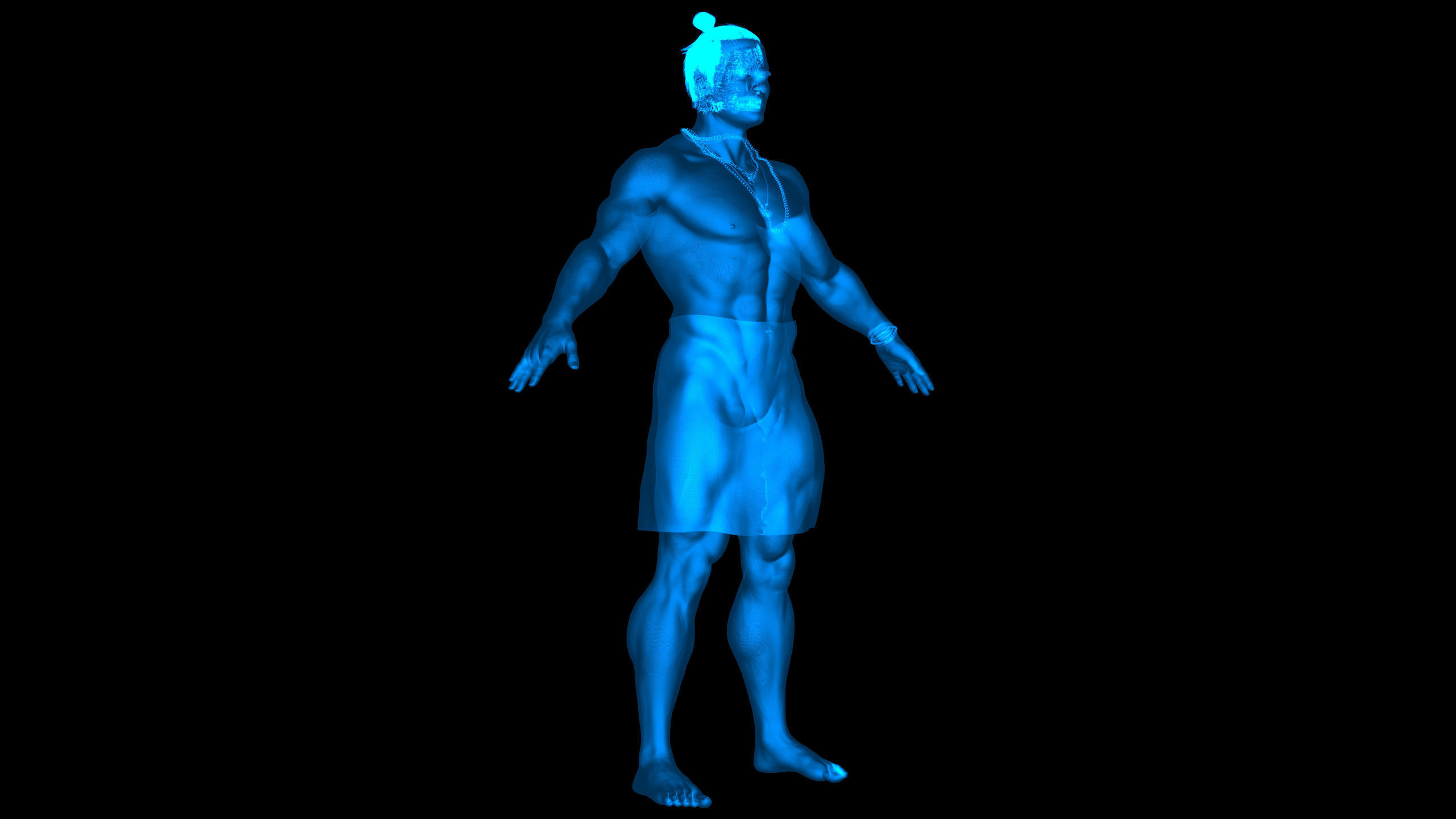 Native Polynesian Male 3D model_3