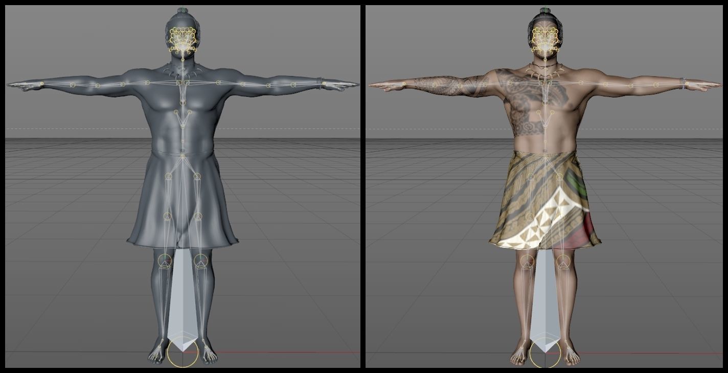 Native Polynesian Male 3D model_9