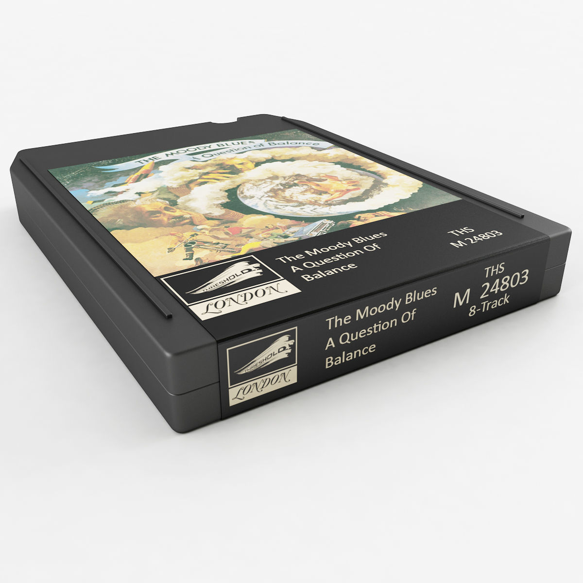 8 Track Tape 3D model_4