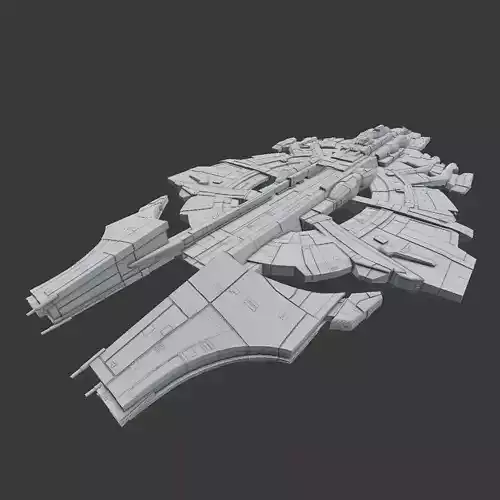 spaceship 3d model