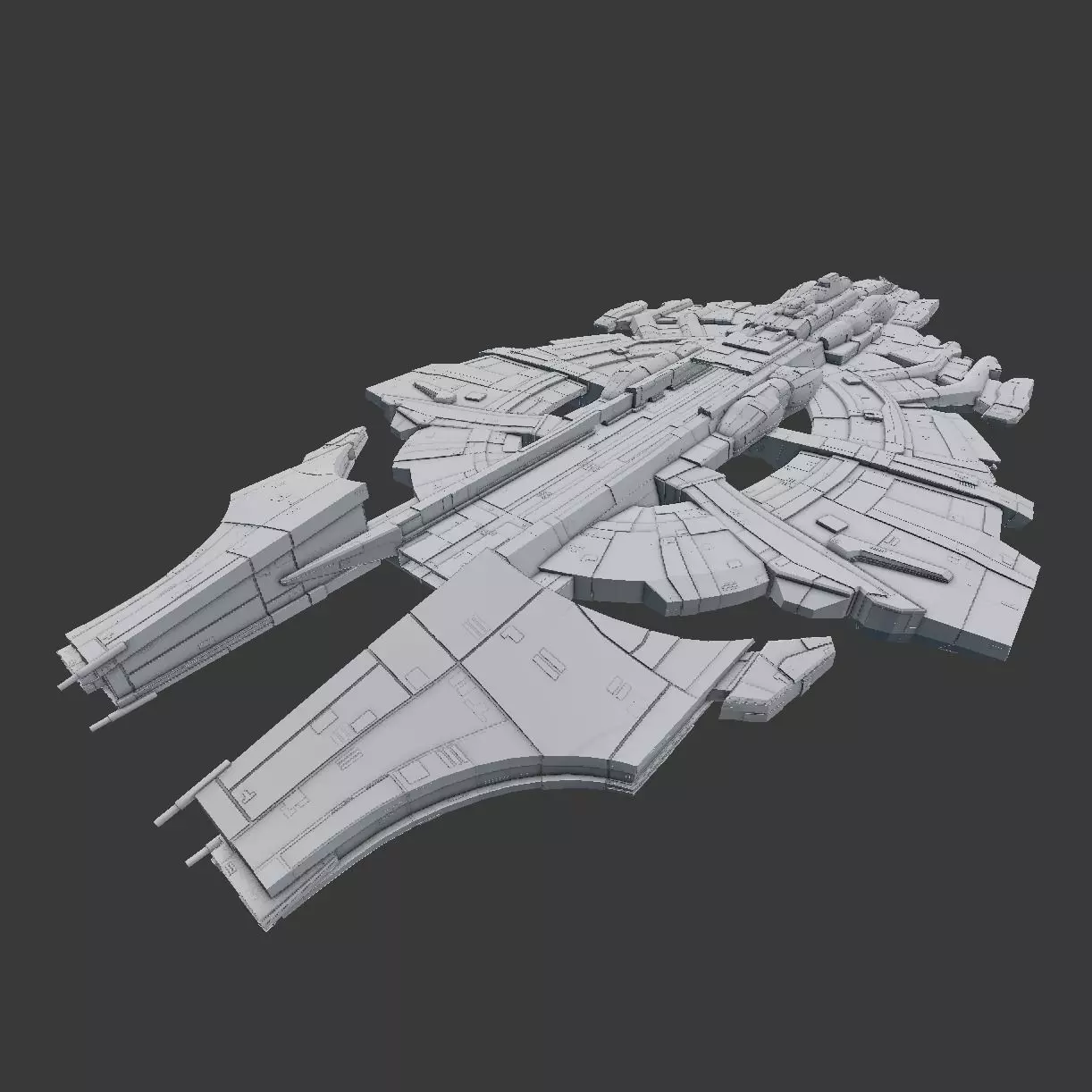 spaceship 3d model 3D model