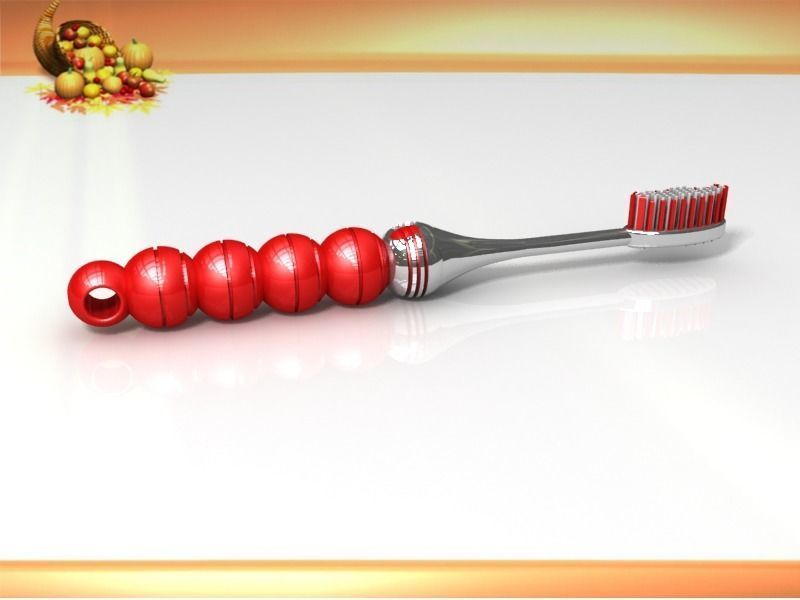 Candied haws toothbrush 3D model design 3D print model_4
