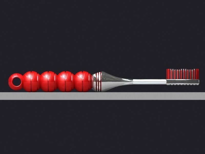 Candied haws toothbrush 3D model design 3D print model_9