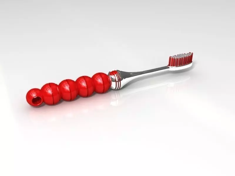 Candied haws toothbrush 3D model design 3D print model_0