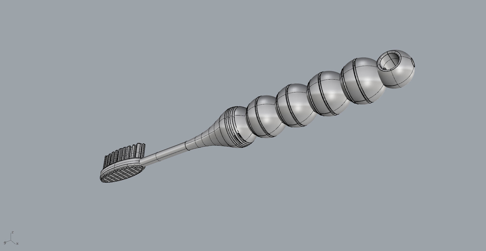 Candied haws toothbrush 3D model design 3D print model_21