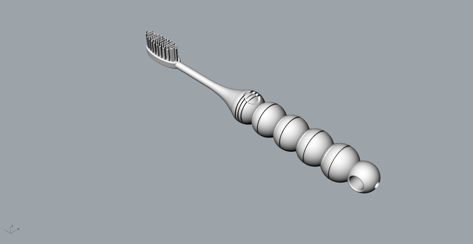 Candied haws toothbrush 3D model design 3D print model_18