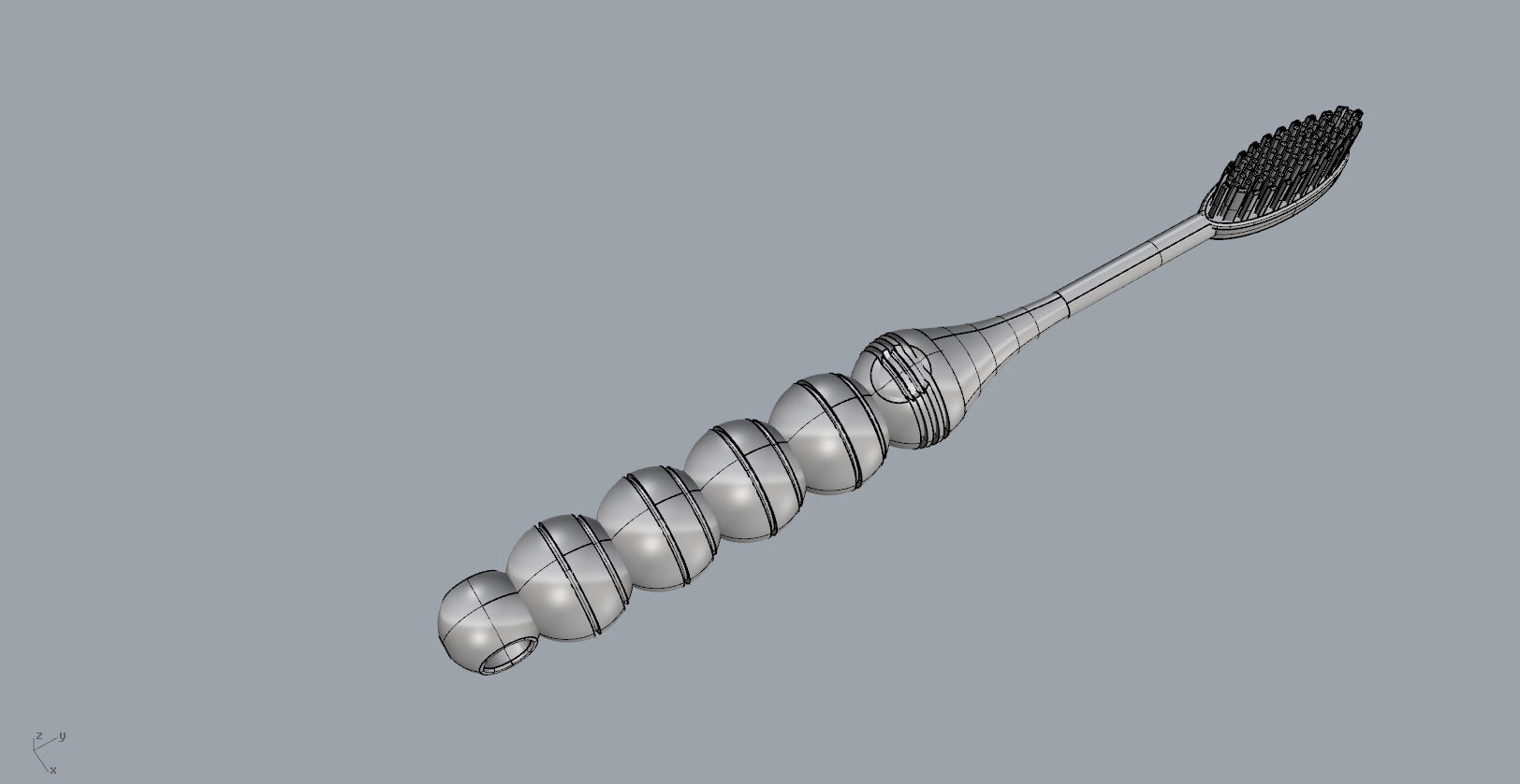 Candied haws toothbrush 3D model design 3D print model_15