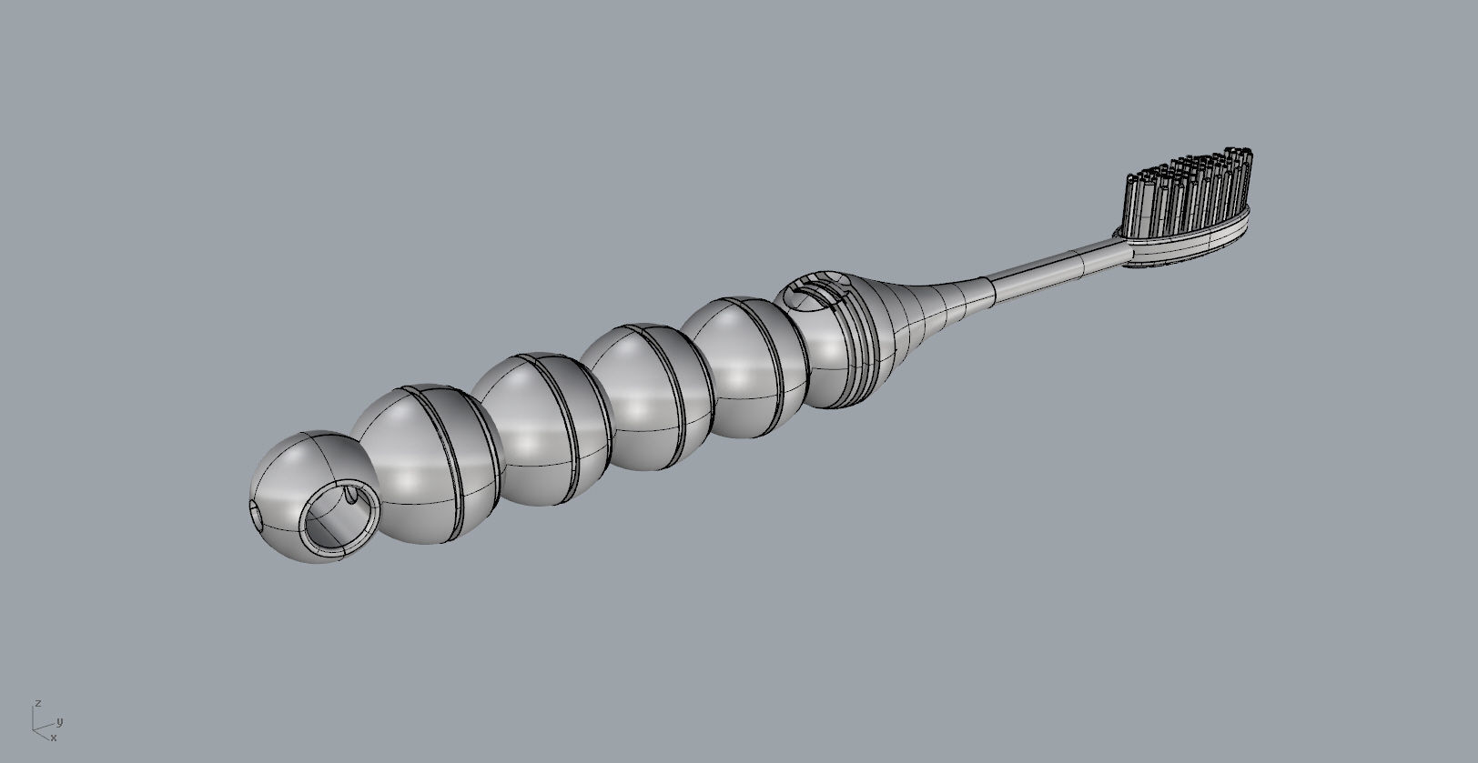 Candied haws toothbrush 3D model design 3D print model_14