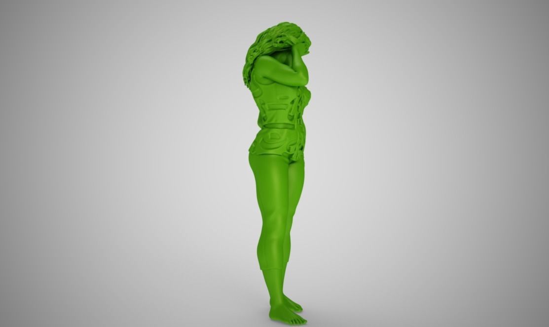 Tatty Girl 3D print model_3