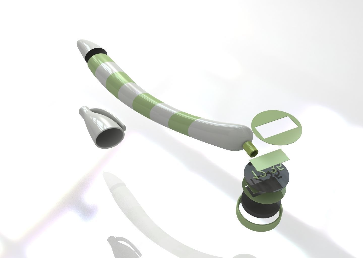 ExaminationTime Ballpoint Pen 3D model design 3D print model_1