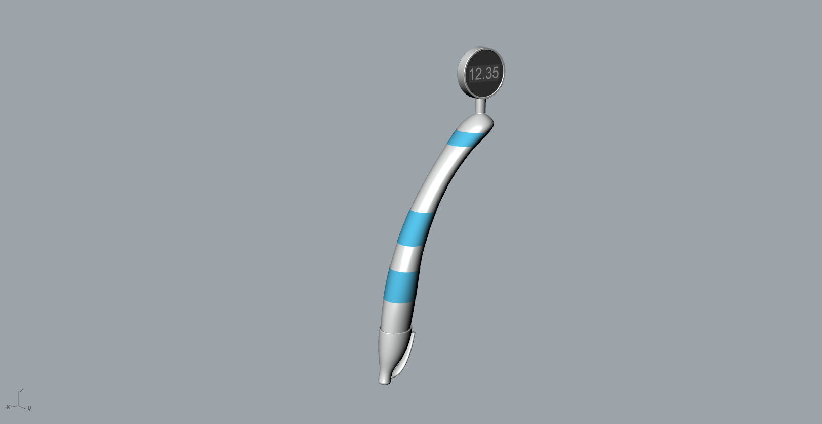 ExaminationTime Ballpoint Pen 3D model design 3D print model_16