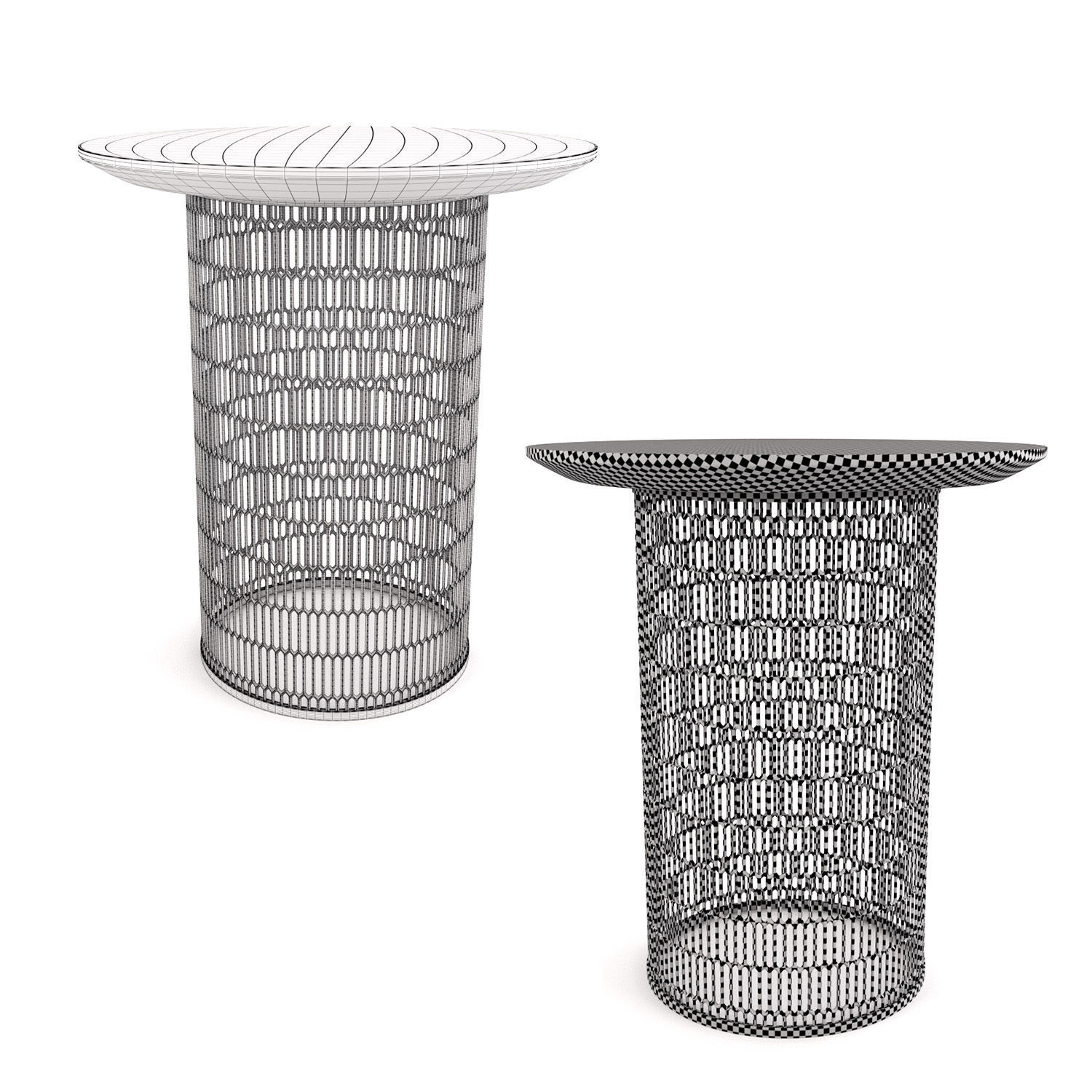 Kettal Mesh Table 3D model_5