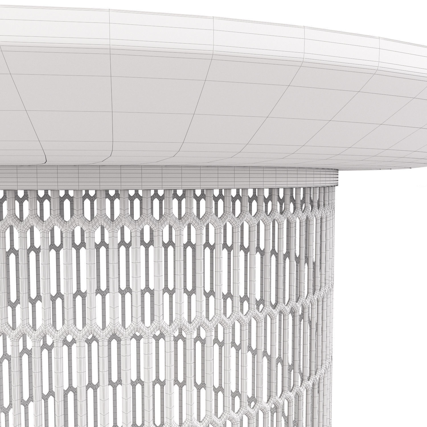 Kettal Mesh Table 3D model_4