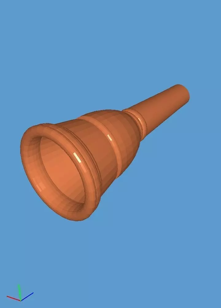 Schaller 1-L Trombone Mouthpiece 3D print model_0