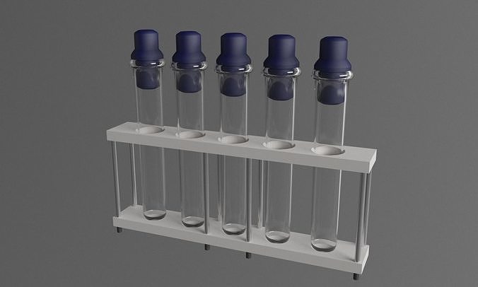 test-tubes stand 3D model