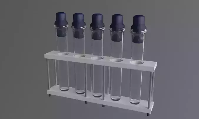 test-tubes stand 3D model