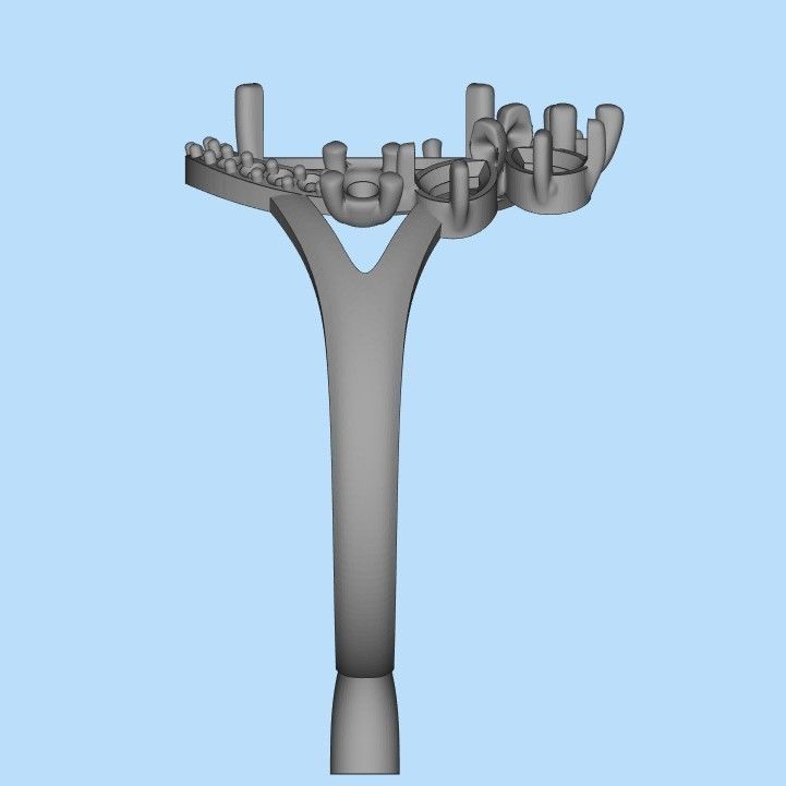 Women ring with gems 3dm stl vintage 3D print model_19