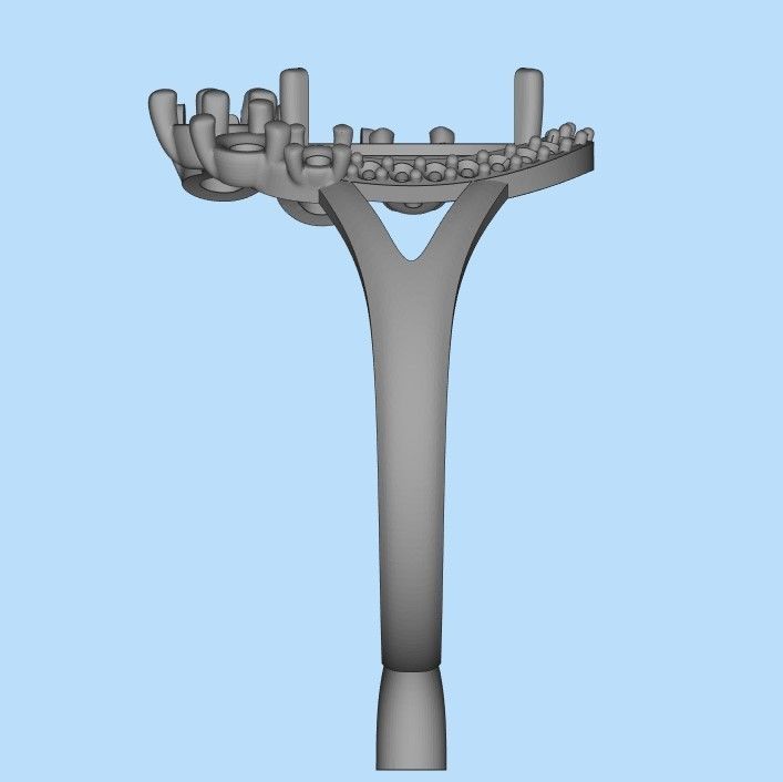 Women ring with gems 3dm stl vintage 3D print model_17