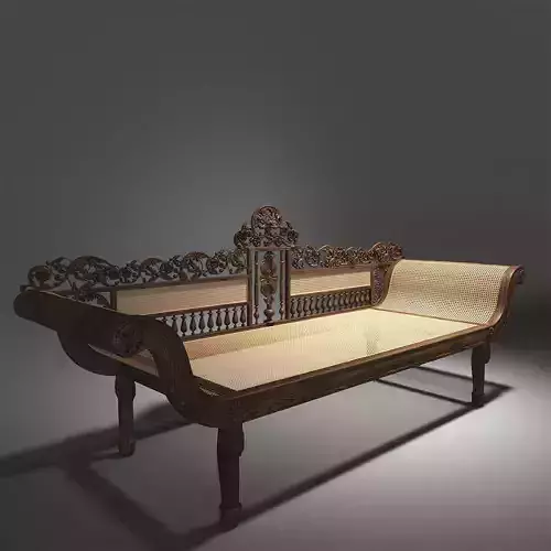Indochinese Bench 3D model