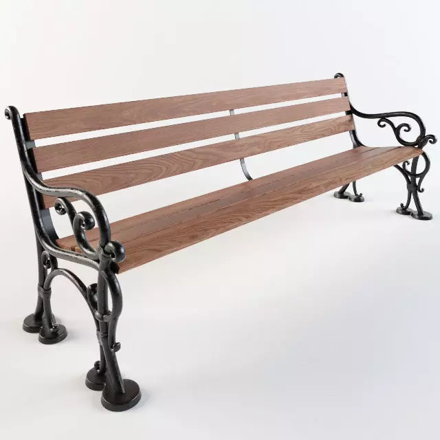 Old bench Free 3D model