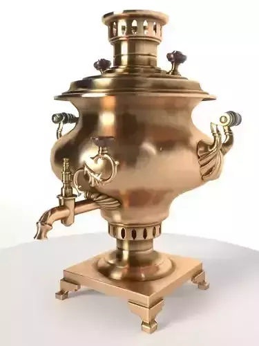 Samovar russian coffee pot - russian coffee pot Free 3D model