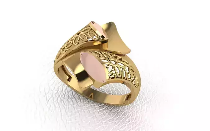 karabulut gold ring with stone