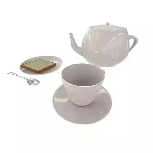 Tea Set and Toast
