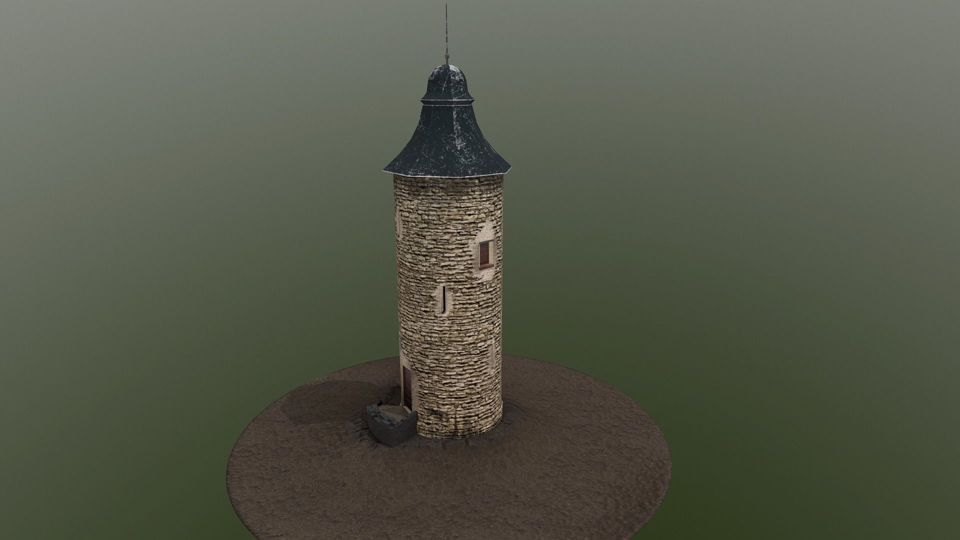 Guard Towers 3D Model Collection_7