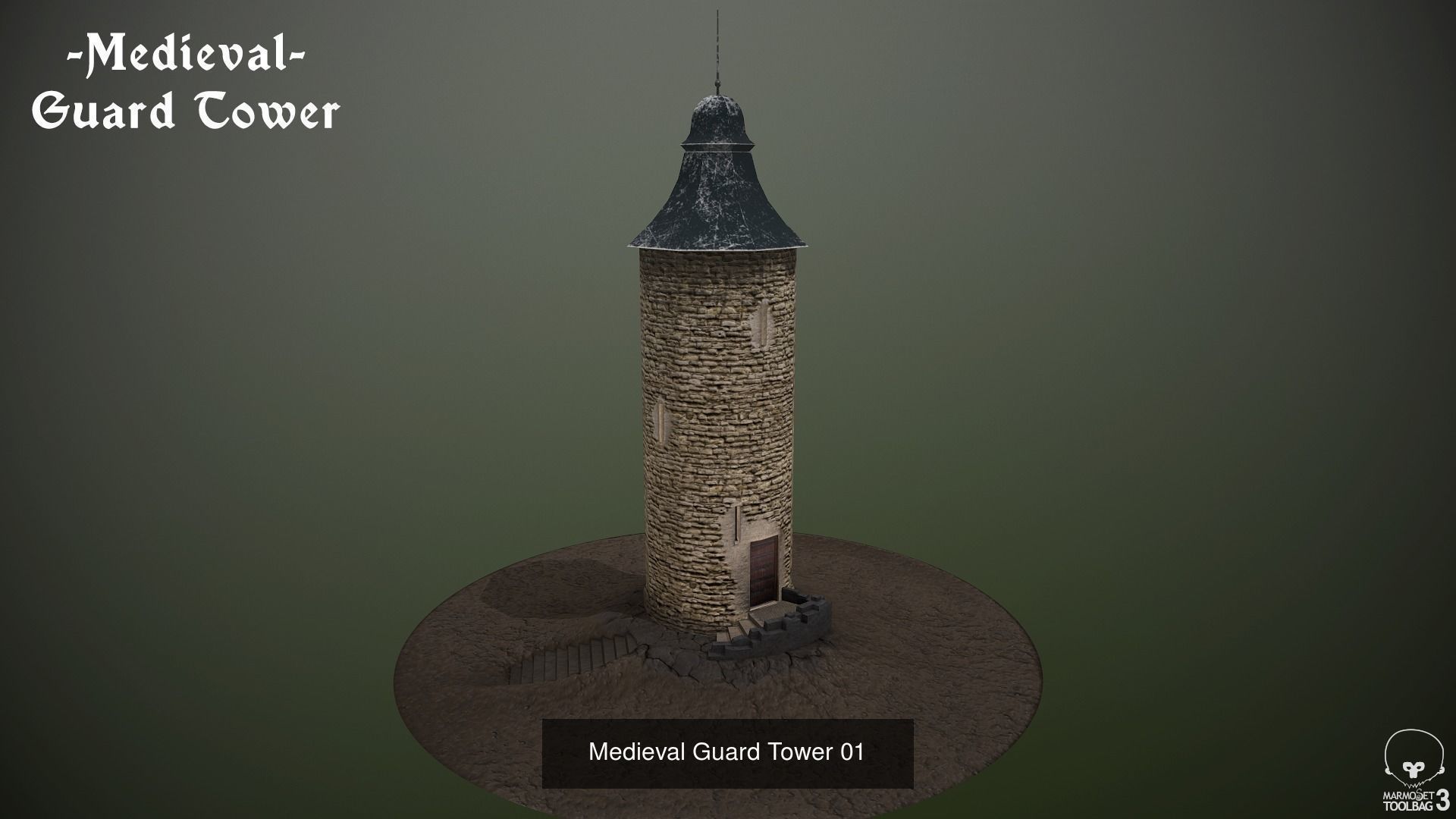Guard Towers 3D Model Collection_2