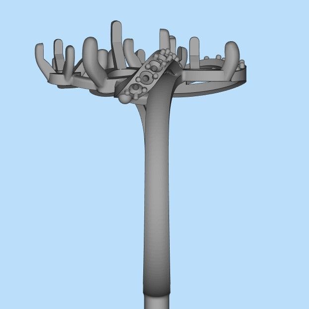 Design Women ring with gems 3dm stl 3D print model 3D print model_23