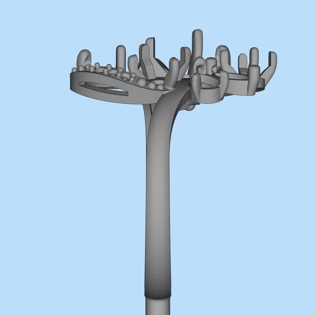 Design Women ring with gems 3dm stl 3D print model 3D print model_24