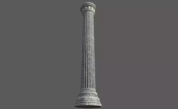 Low Poly Roman Column 2