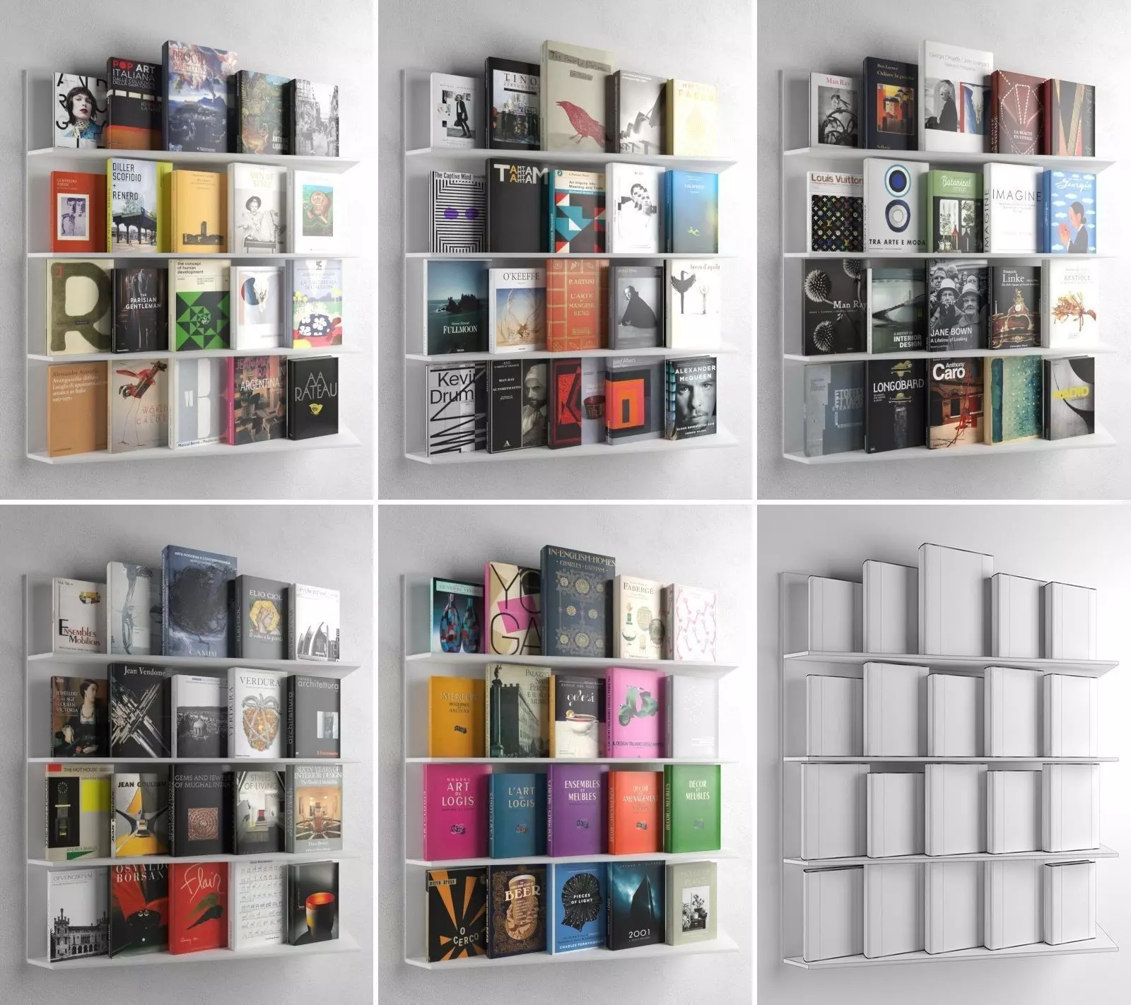 Books Collection 03 3D model_0