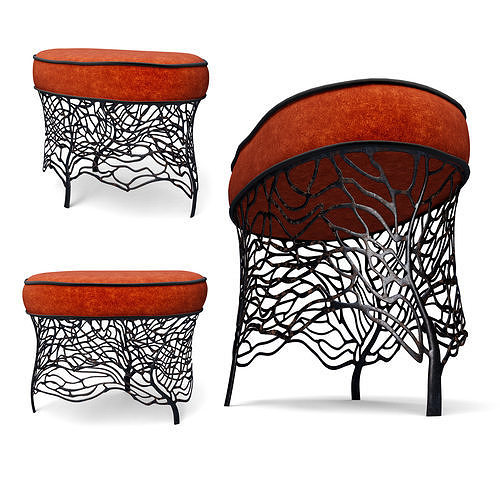 Fan Tabouret 3D model