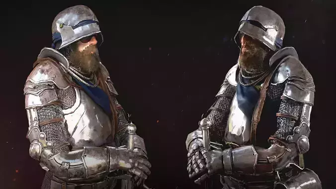 Knight  Character Male Low-poly 3D model
