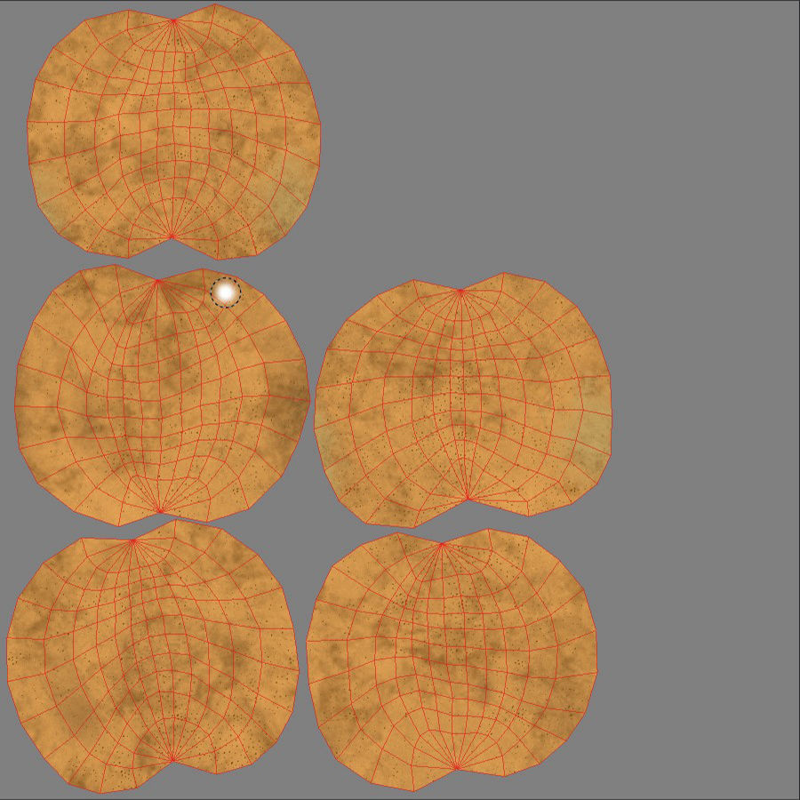 Potatoes pile of Low-poly 3D model_6