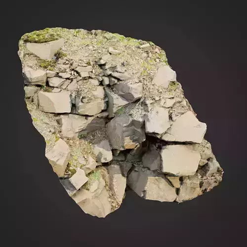 3d scanned cliff face M