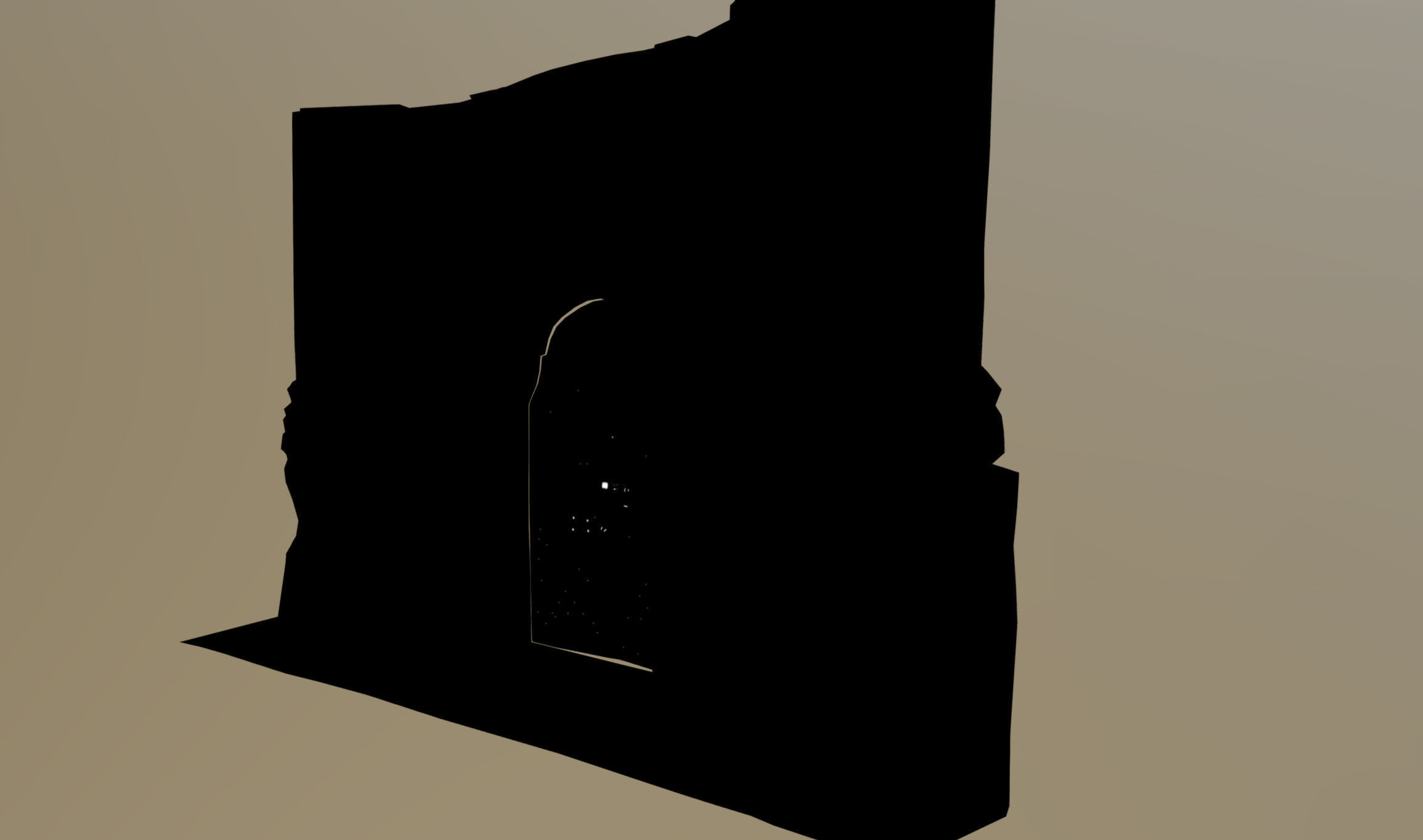 Old rusty church gate scan Low-poly 3D model_33