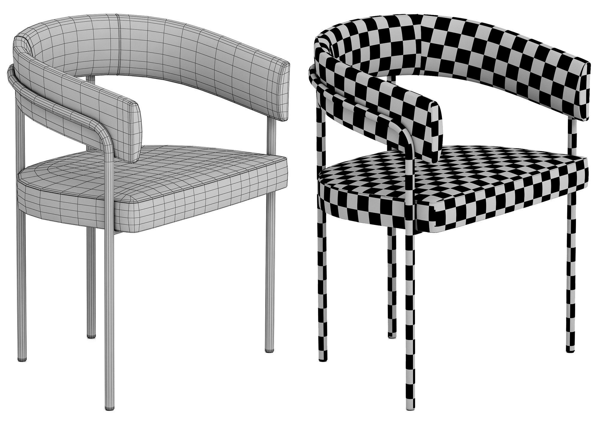 Baxter C Chair 3D model_7