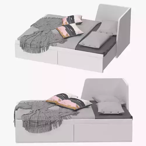 FLlekke bed 3D model FLlekke bed 3D model