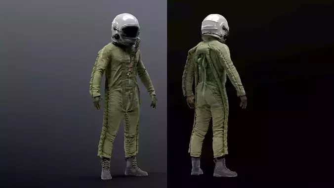 FLIGHT SUIT High altitude Pilot 3D model