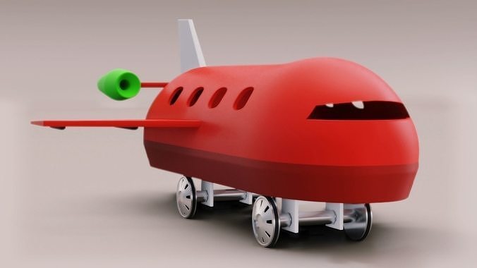 3D Printable model Toy Airplane game seperated parts free Free 3D print model