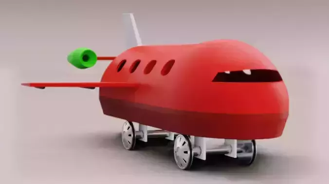 3D Printable model Toy Airplane game seperated parts free Free 3D print model