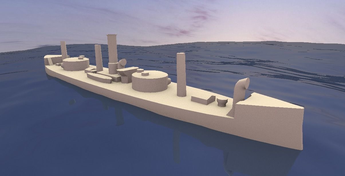 Brazilian Ironclad Lima Barros 3D print model_8