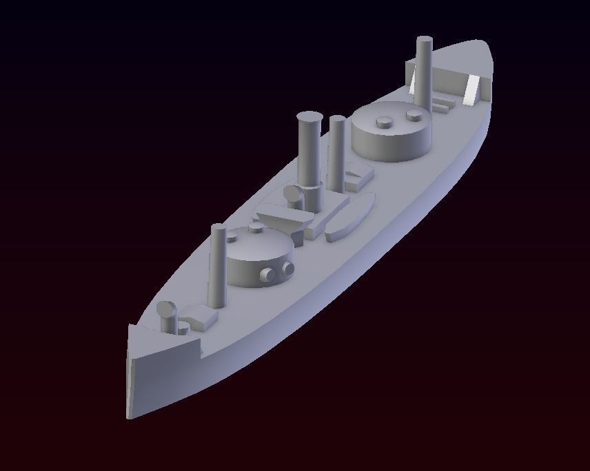 Brazilian Ironclad Lima Barros 3D print model_12