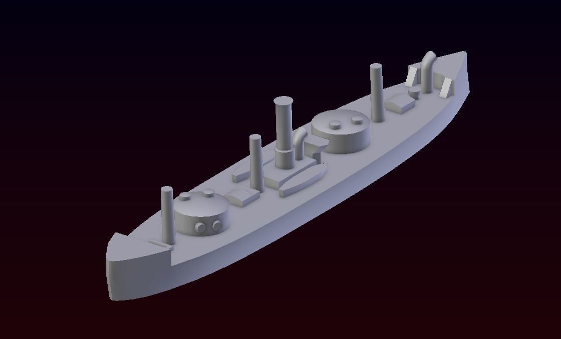 Brazilian Ironclad Lima Barros 3D print model_18
